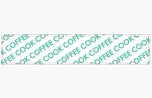 커피쿡 로고 띠지 스티커 (50ea/pack)